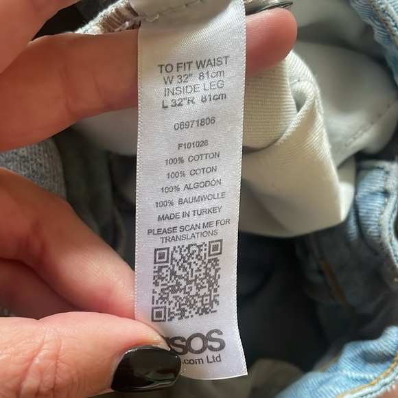 ASOS || Men’s Embroidered Jeans Size 32 - Picture 10 of 10